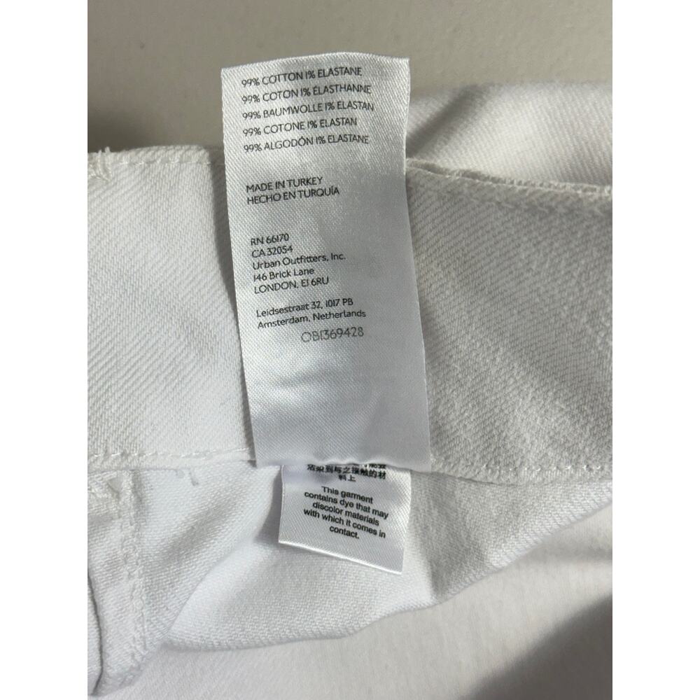 Pilcro Anthropologie The Skipper White Wide Leg Cropped Jeans Size 31 - Picture 10 of 15